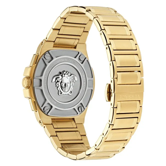 Versace Gents Greca Black Aluminous Watch VE7H00623