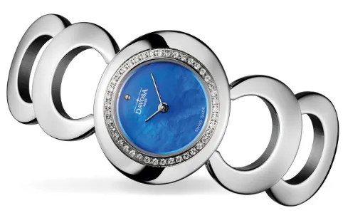 Vintage 60s Quartz Blue Ladies Watch 16857040