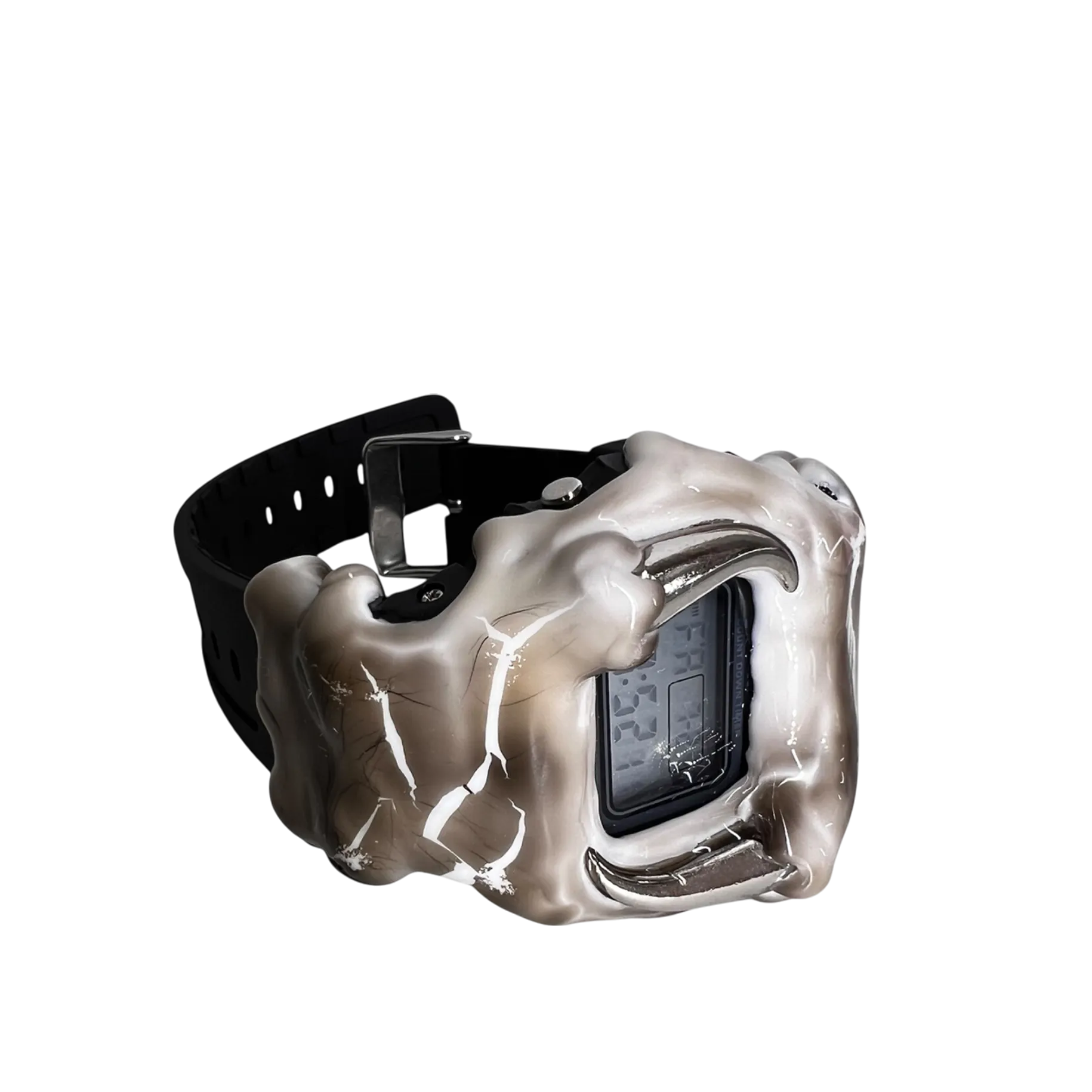 White Spiked Watch