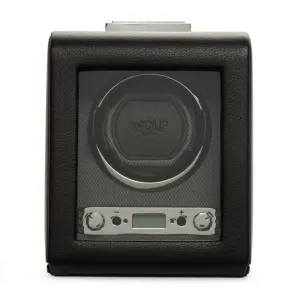 WOLF Viceroy Single Watch Winder With Cover Black  - Module 2.7 456002