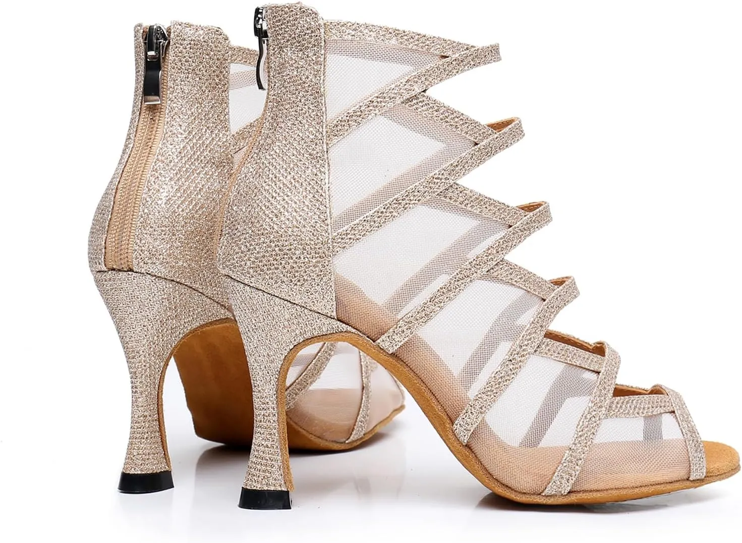 Women's Fashion Open Toe Ballroom Dance Boots Modern Party Wedding Performance Dance Shoes