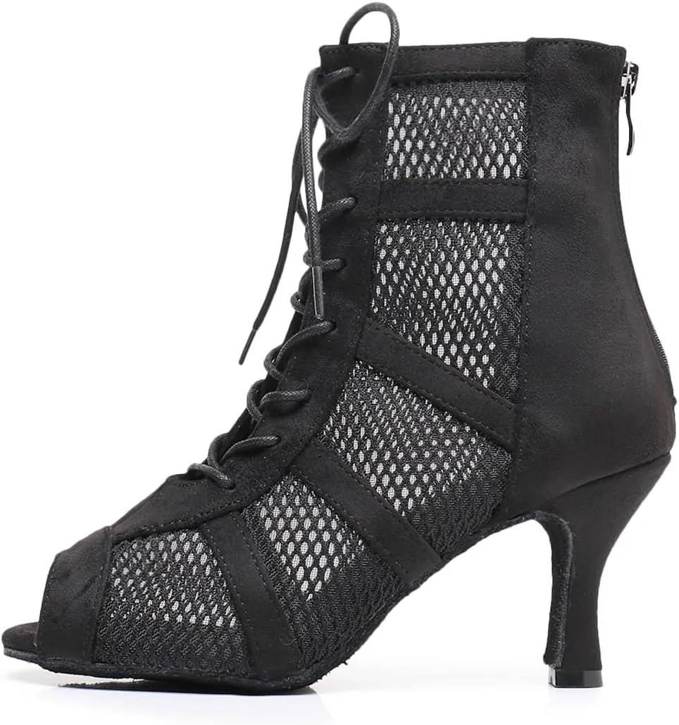 Women's Fashion Open Toe Ballroom Dance Boots Modern Party Wedding Performance Dance Shoes