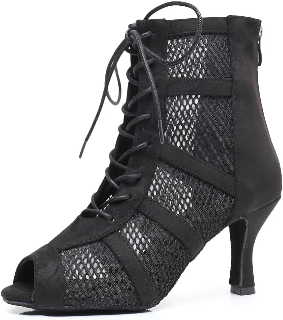 Women's Fashion Open Toe Ballroom Dance Boots Modern Party Wedding Performance Dance Shoes