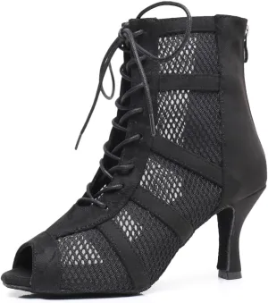 Women's Fashion Open Toe Ballroom Dance Boots Modern Party Wedding Performance Dance Shoes