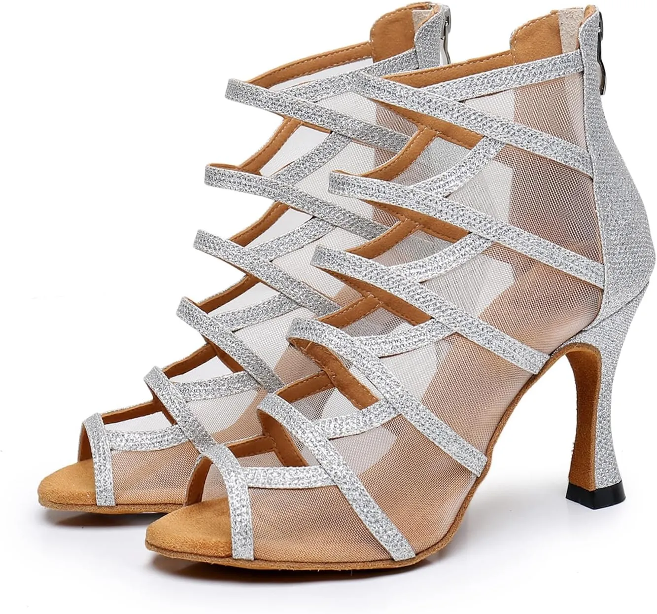 Women's Fashion Open Toe Ballroom Dance Boots Modern Party Wedding Performance Dance Shoes