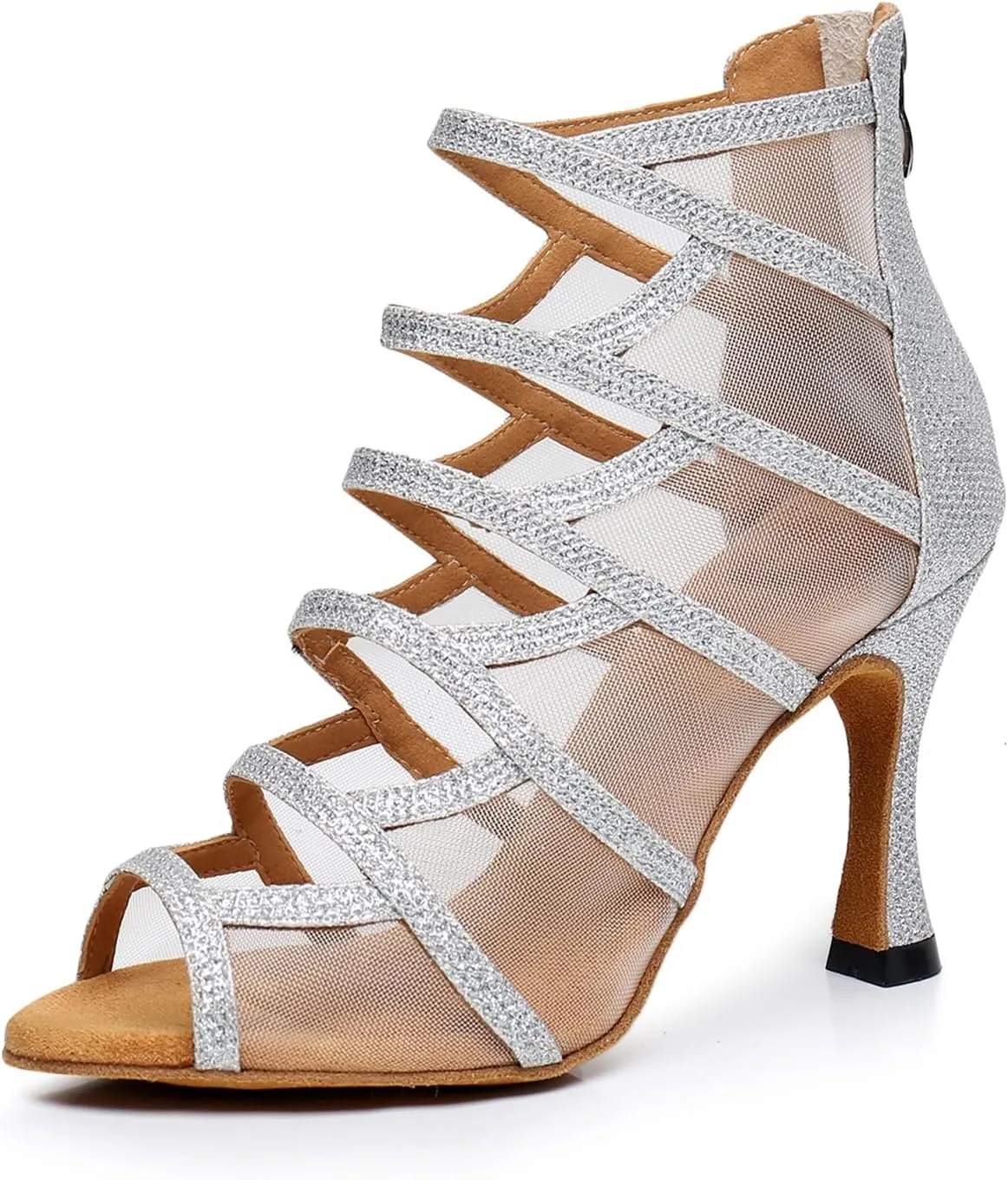 Women's Fashion Open Toe Ballroom Dance Boots Modern Party Wedding Performance Dance Shoes