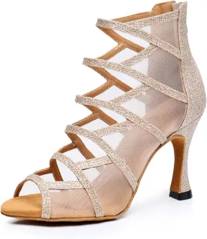 Women's Fashion Open Toe Ballroom Dance Boots Modern Party Wedding Performance Dance Shoes