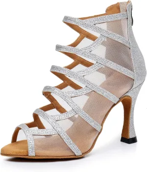 Women's Fashion Open Toe Ballroom Dance Boots Modern Party Wedding Performance Dance Shoes