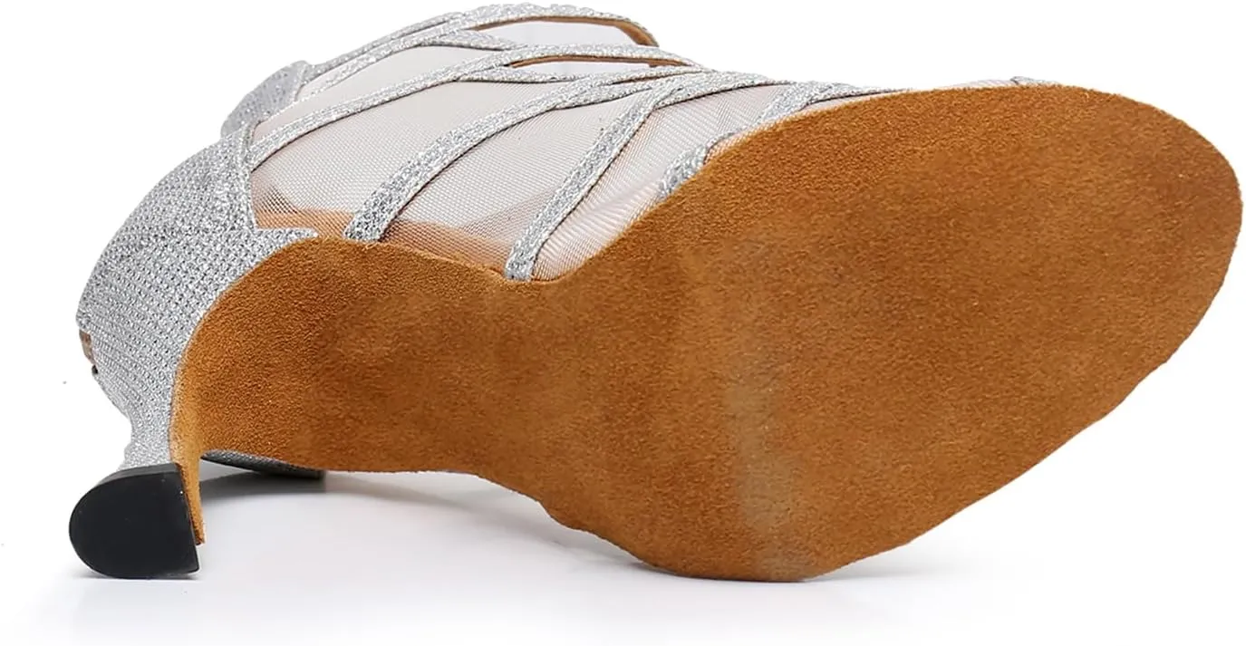 Women's Fashion Open Toe Ballroom Dance Boots Modern Party Wedding Performance Dance Shoes